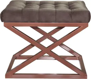 Puf Atelier del Sofa, ngjyrë bakri dhe kafe, Capraz