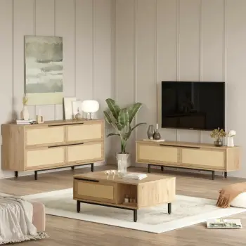Set mobiljesh për dhomë dite Hanah Home, ON20-SU, ngjyrë lisi
