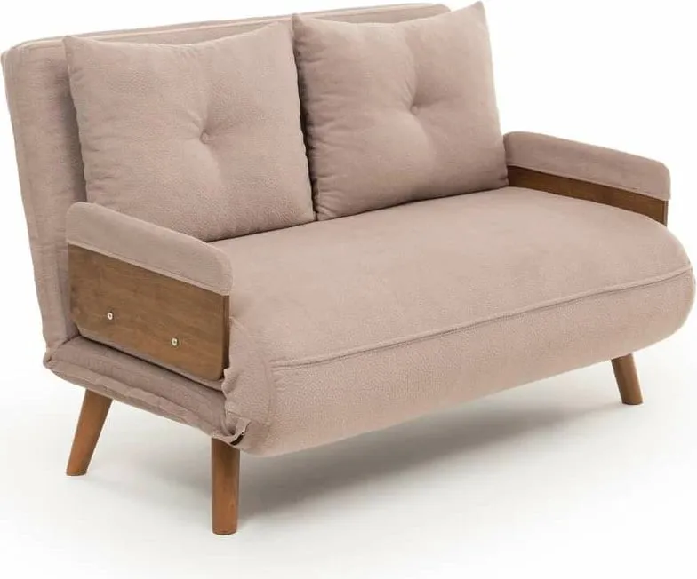 Divan-krevat dy ulëshe, Cosmo, ngjyrë mink, Atelier del Sofa - 12