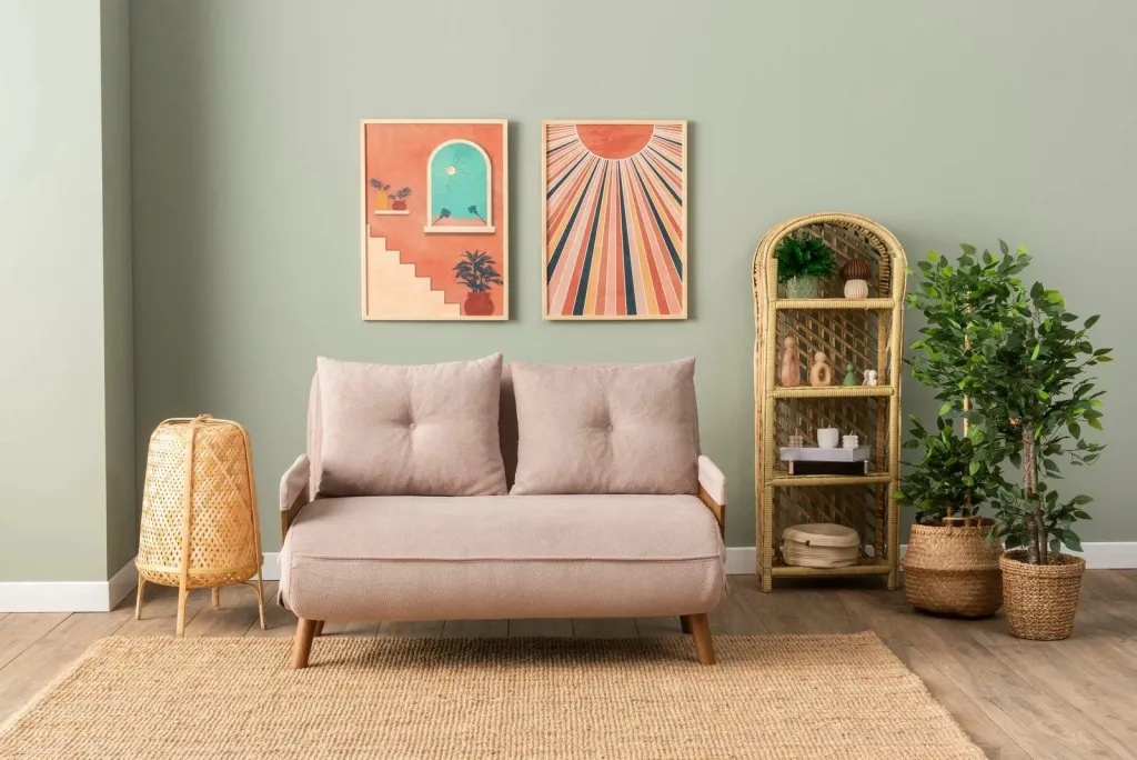 Divan-krevat dy ulëshe, Cosmo, ngjyrë mink, Atelier del Sofa - 3