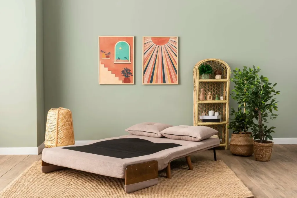 Divan-krevat dy ulëshe, Cosmo, ngjyrë mink, Atelier del Sofa - 6