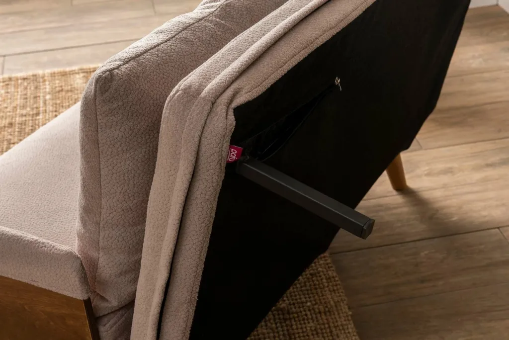 Divan-krevat dy ulëshe, Cosmo, ngjyrë mink, Atelier del Sofa - 9