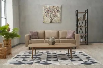 Divan treshe, ngjyrë krem, Atelier del Sofa, Eva