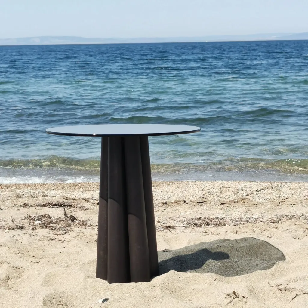 Tavolinë Kafeje Thales, gri e errët, zezë - 6