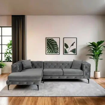 Këndare Como Eco, antracit e zezë, Atelier del Sofa, majtas