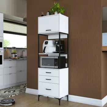Dollap multifunksional Hanah Home, JE135 - 3101, i bardhë