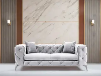 Divan dy ulëshe Atelier del Sofa, Como, ngjyrë gri e çelët