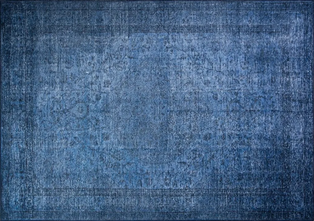 Qilim Conceptum Hypnose, Dorian Chenille, ngjyrë kaltër e errët, 230x330cm - 1