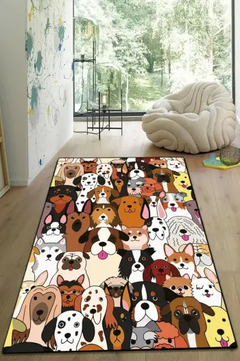 Qilim multikolor me dizajn qenushash, 80x150cm, Conceptum Hypnose