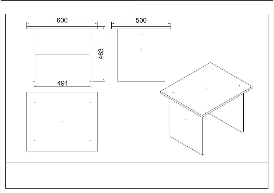 Set mobiljesh për zyre Hanah Home, Vo17-Ba - 3