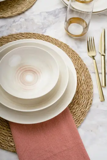 Set enësh për drekë, porcelan, 24 copë, Hermia, GBSATN24KY458SYH