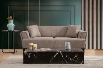Divan dy vendësh Atelier del Sofa, Hamlet, ngjyrë kafe e çelët