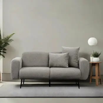 Divan dy-vendësh Atelier del Sofa, Fora, ngjyrë gri e çelët