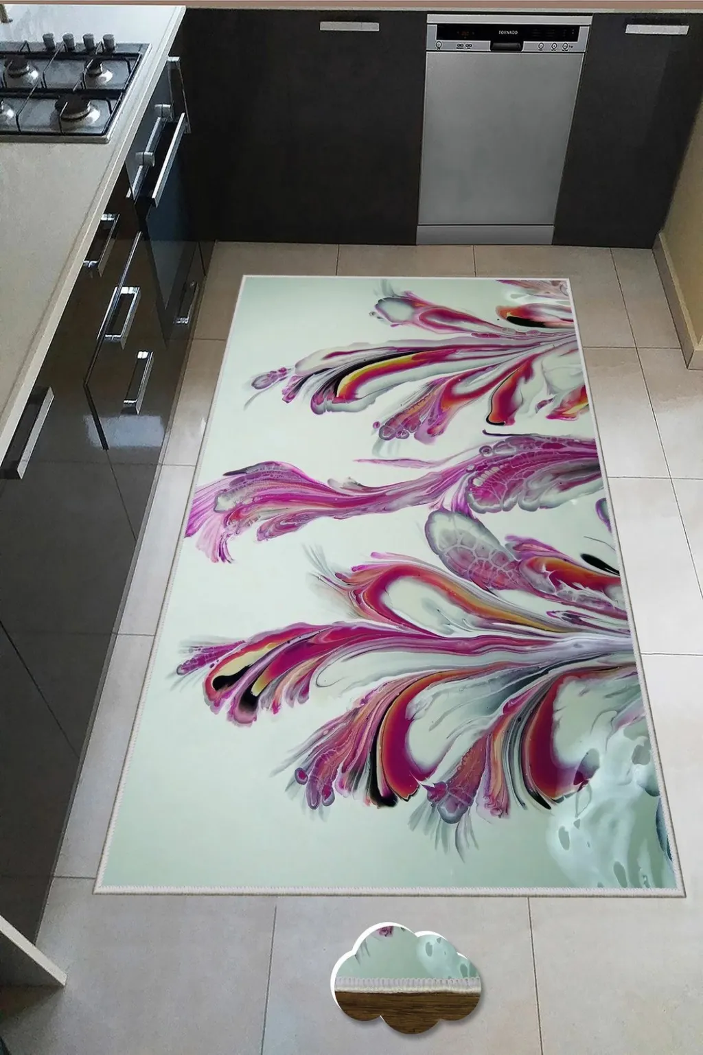 Qilim (50x80) Conceptum Hypnose, Wookece189, shumëngjyrësh - 1