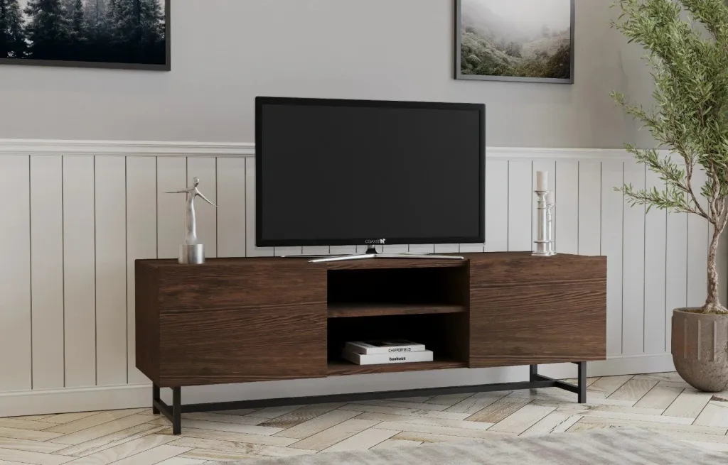 Komodë TV, dru i arrës, Hanah Home - 2