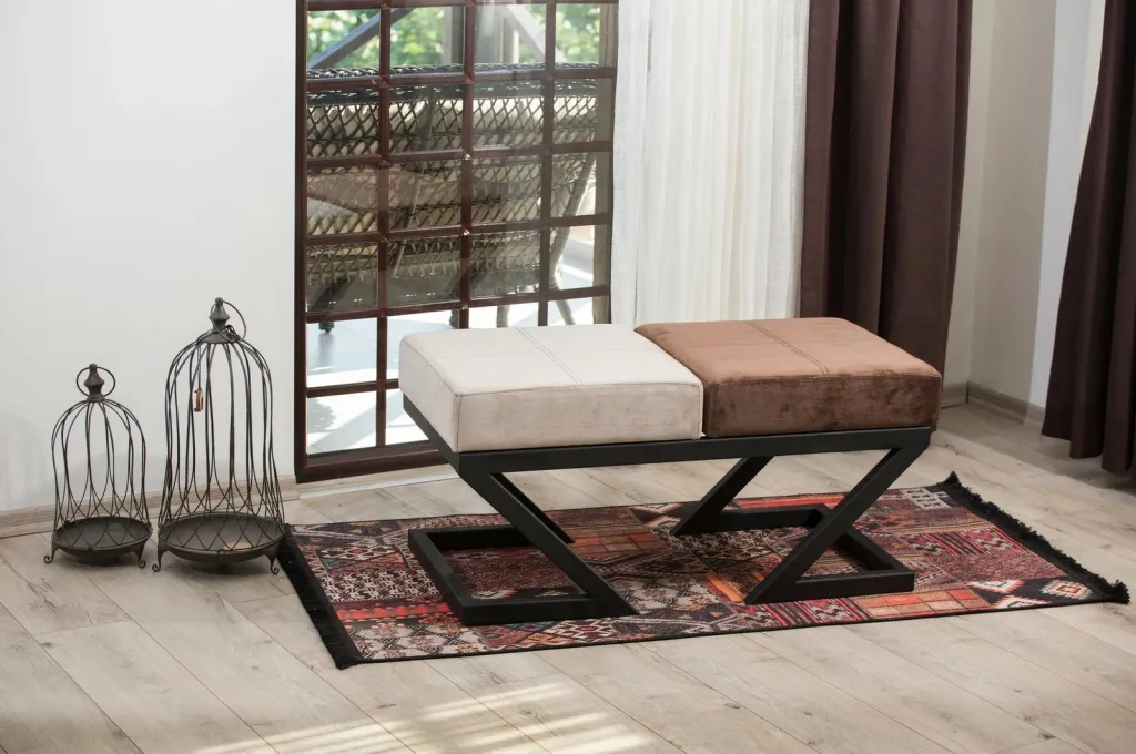 Puf Atelier del Sofa, Eda, bezhë, kafe, e zezë - 1