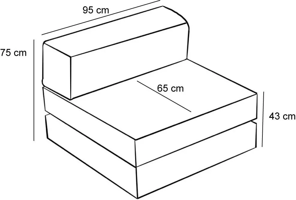 Karrige njëvendëshe Atelier del Sofa Comfort, antracit v2 - 5
