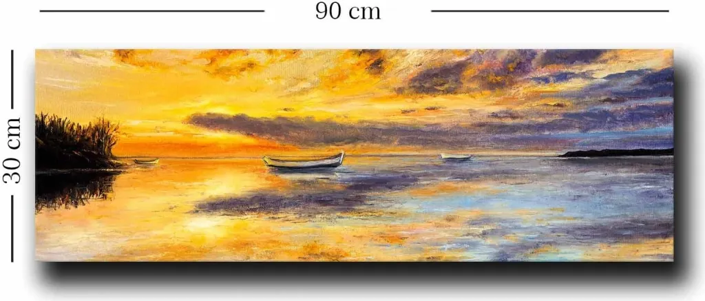 Pikturë dekorative në kanavacë, Wallity, 3090NISC-013, 30x90cm - 2