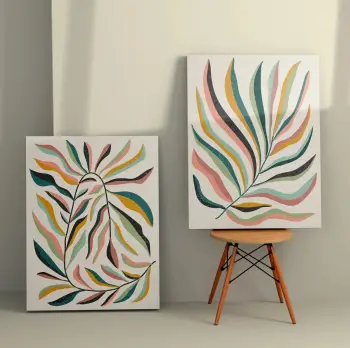 Pikturë dekorative në kanavacë (2 copë), Wallity, 2KNV4374, 50x70cm