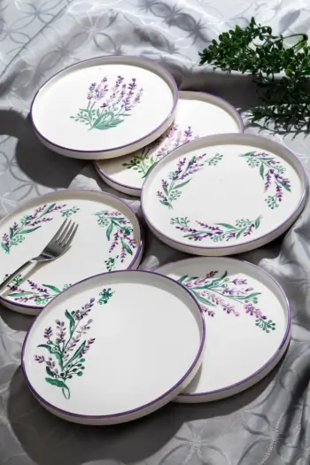 Set pjatash ëmbëlsirash, 6 copë, Hermia, Tokyo Lavanda