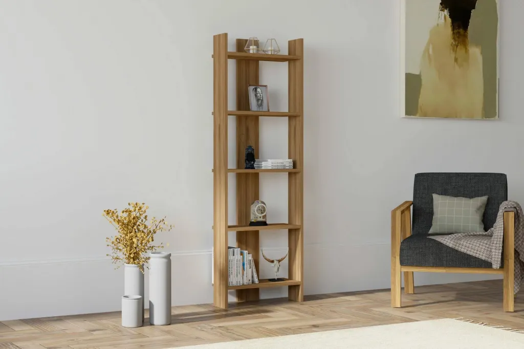 Raft librash Hanah Home, Virba, ngjyrë arre - 1