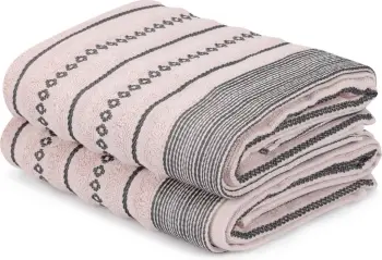 Set peshqirësh duarsh (2 copë), Mijölnir, Bombeli, ngjyrë pluhur-kafe
