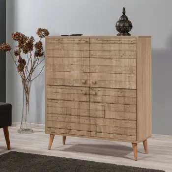 Dollap multifunksional Hanah Home, Multilux - 728, ngjyrë lisi Sonoma