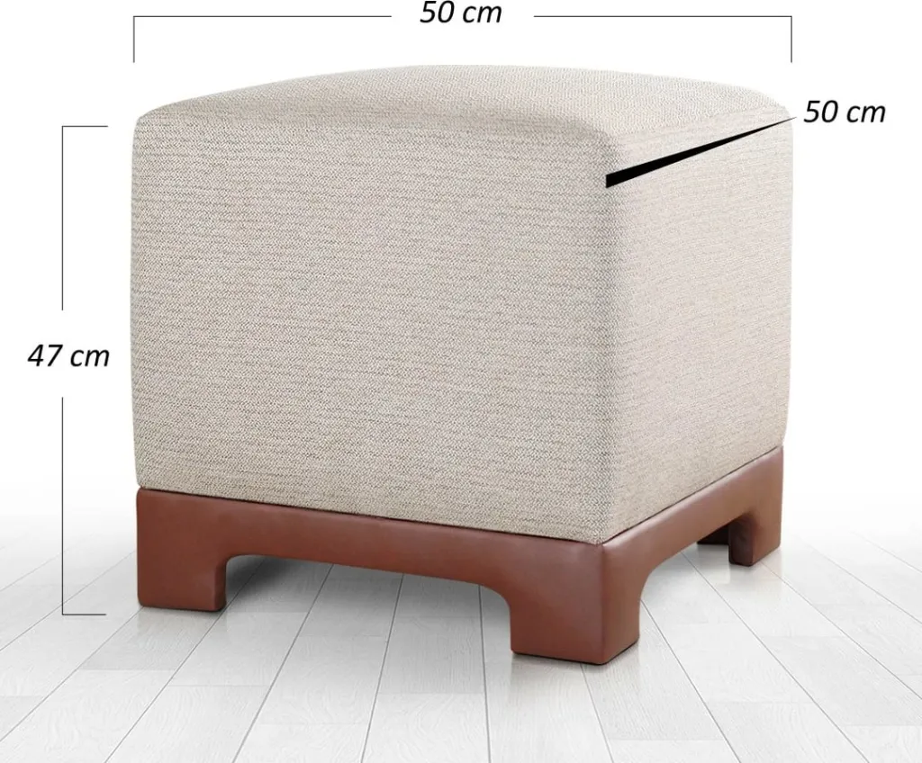 Puf Atelier del Sofa, Lenover, ngjyrë tan - 5