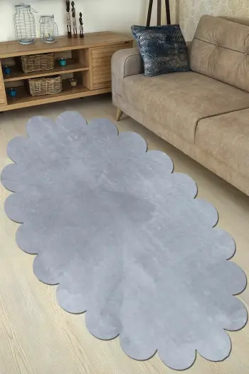 Qilim Conceptum Hypnose, Ellipse Daisy, 120x180cm, ngjyrë gri e çelët