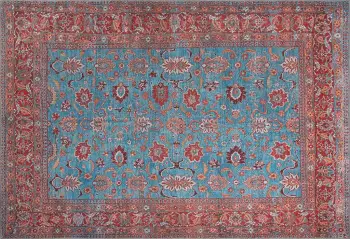 Qilim (230 x 330) Conceptum Hypnose, Blues Chenille - e kuqe e thellë AL 170