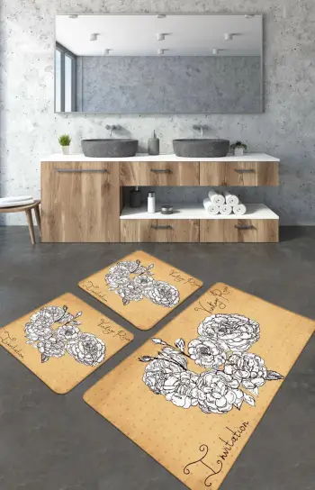 Set tapetash për banjo, 3 copë, Mijölnir, Vintage Roses