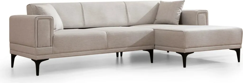 Kënd-sofë krevate Atelier del Sofa, kënd i djathtë, ngjyrë ecru - 5