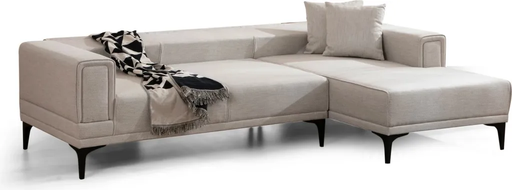 Kënd-sofë krevate Atelier del Sofa, kënd i djathtë, ngjyrë ecru - 7