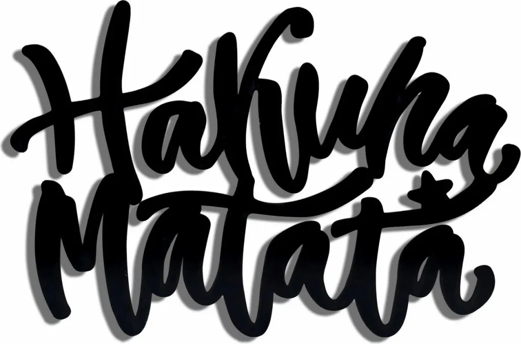 Ndriçim dekorativ LED, Hakuna Matata, e verdhë - 4