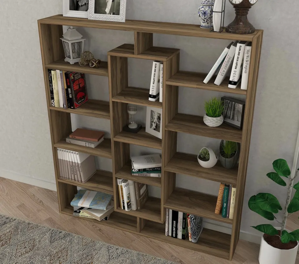 Raft librash Hanah Home, Ample, ngjyrë arre - 3