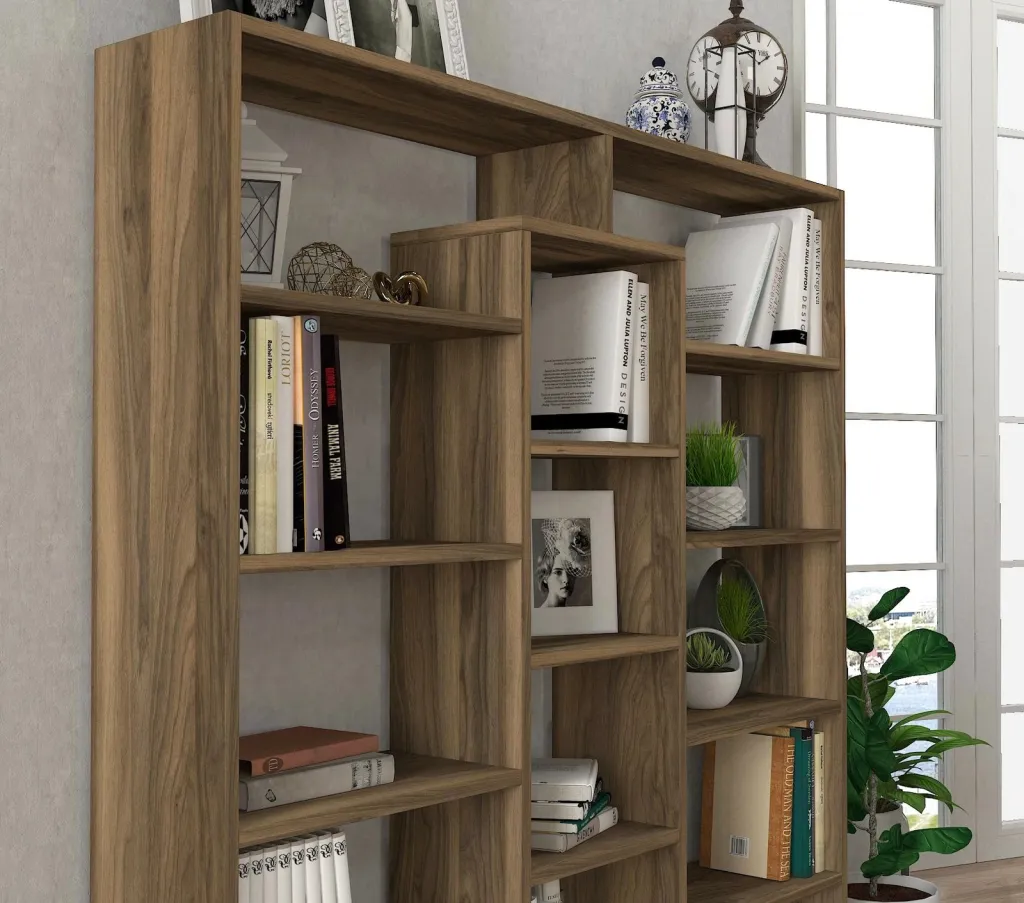 Raft librash Hanah Home, Ample, ngjyrë arre - 4