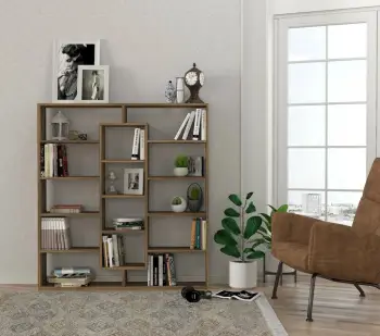Raft librash Hanah Home, Ample, ngjyrë arre