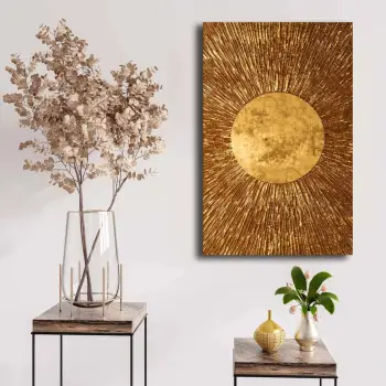 Pikturë dekorative në kanavacë, ngjyrë ari, Wallity 4570NISC-023, 45x70cm