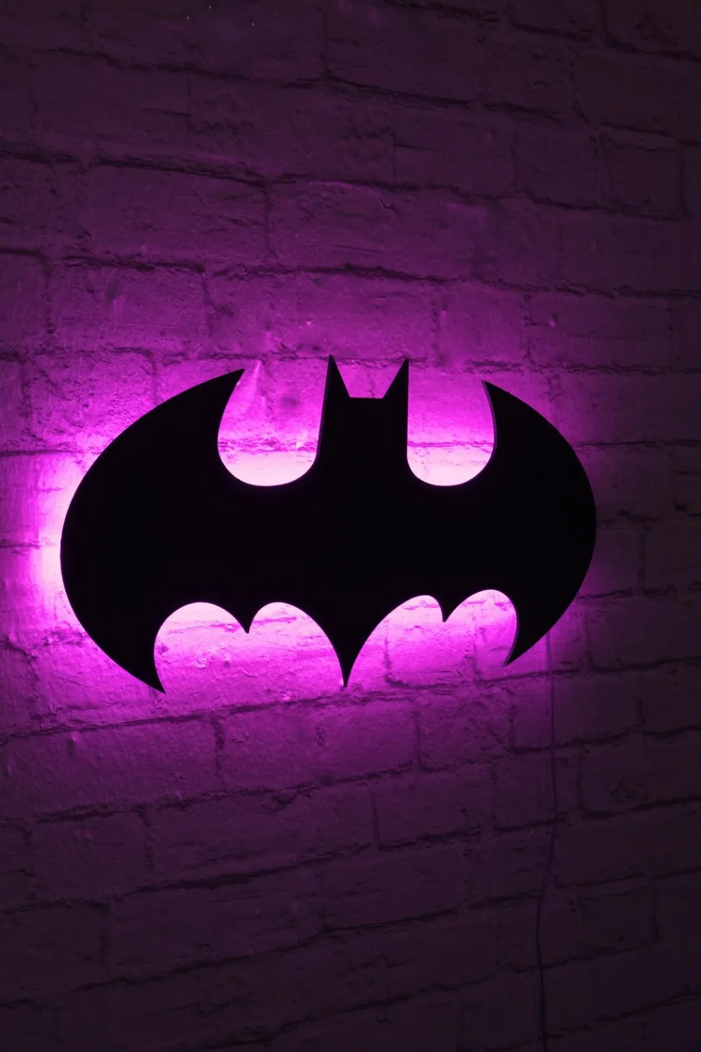 Dritë dekorative LED, Batman, ngjyrë rozë - 2