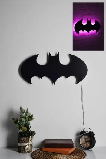 Dritë dekorative LED, Batman, ngjyrë rozë