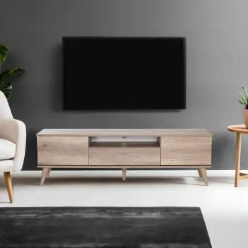 Komodë TV Hanah Home, Tvr-621-Tt-1, ngjyrë arre e çelët, 180x55x40cm