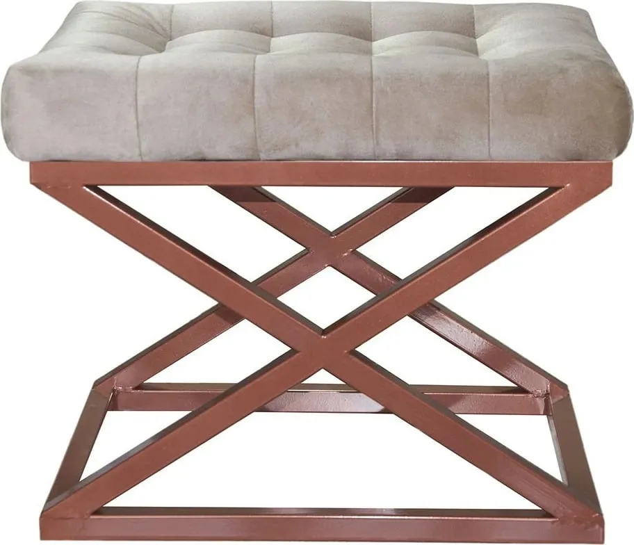 Pouf Atelier del Sofa, ngjyrë bakri dhe krem - 1