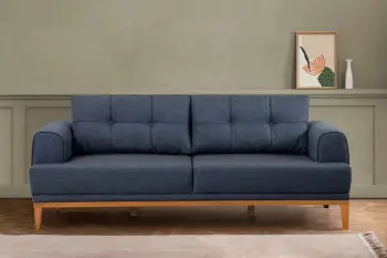 Divan treshe Atelier del Sofa, Vina 3, ngjyrë kaltër e errët, Atlantic Pine