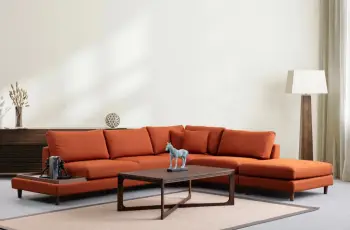 Këndare Atelier del Sofa Tulip me puf, portokalli