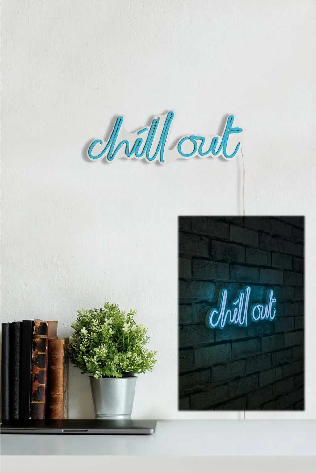 Dritë dekorative LED plastike, Chill Out, ngjyrë kaltër - 4