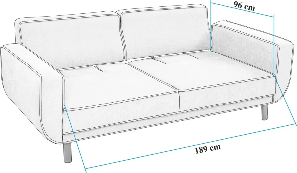Set divan-krevat Atelier del Sofa, Lorus, arrë, krem - 13