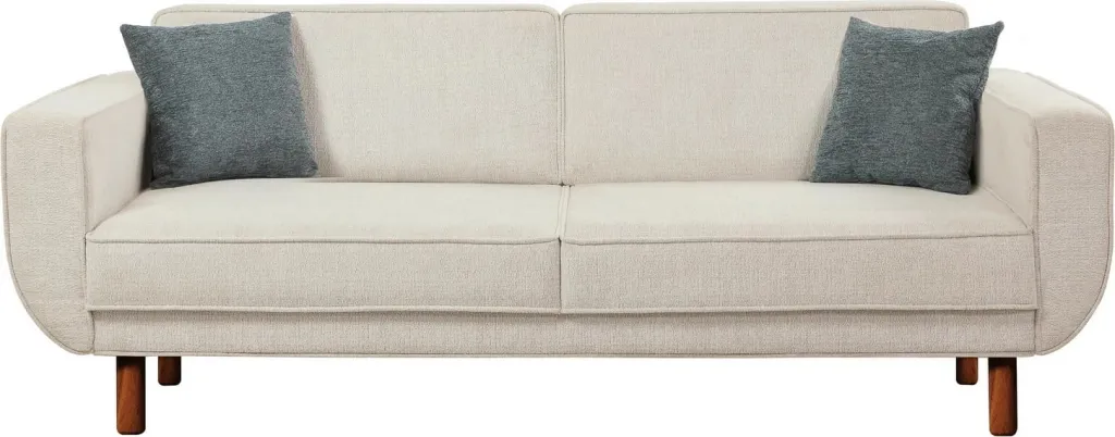 Set divan-krevat Atelier del Sofa, Lorus, arrë, krem - 5