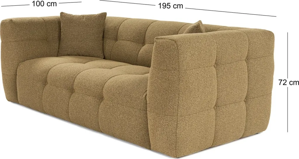 Divan dy vendësh, ngjyrë kaki, Atelier del Sofa, Cady 2 - 17