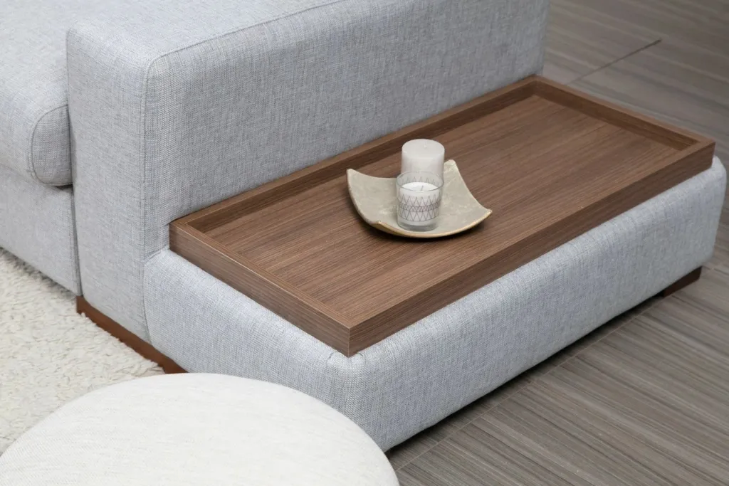 Kënd-sofë Atelier del Sofa, Loop 14, ngjyrë gri e çelët - 4
