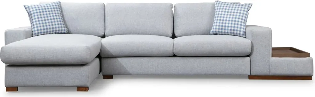 Kënd-sofë Atelier del Sofa, Loop 14, ngjyrë gri e çelët - 5